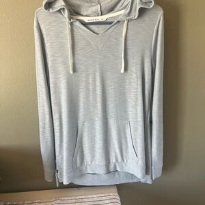 Women’s Bay Blue Bamboo Slub Hoodie